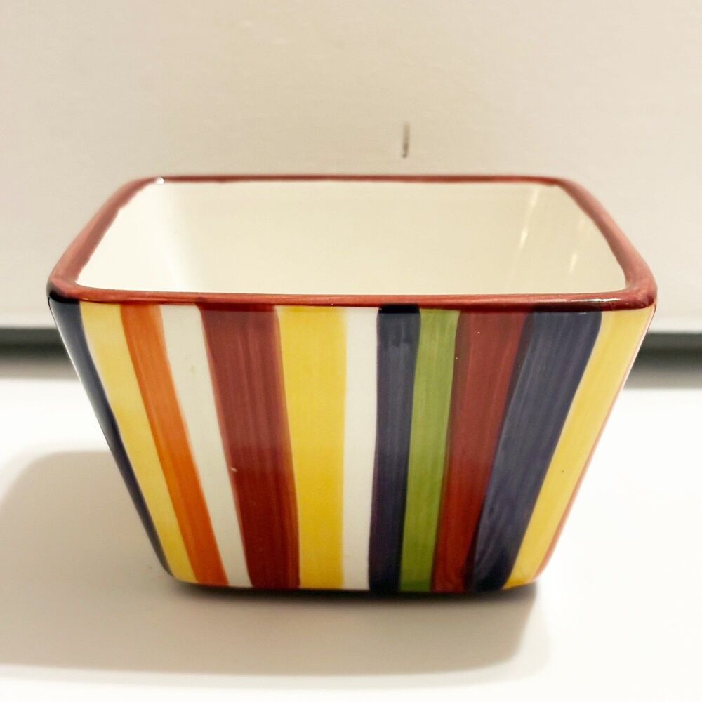 Pampered Chef Simple Additions Stripes 4 1/2 in. Bowl